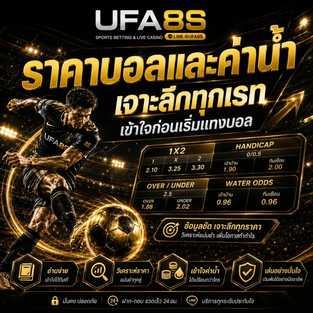 ราคาบอลและค่าน้ำบอล